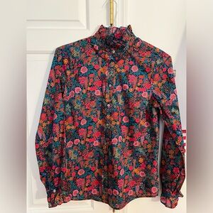 J Crew Made with Liberty cotton Blouse